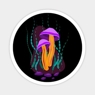 Fluorescent mushrooms Magnet